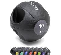 G5 HT SPORT DIAMOND Palla Medica Double Grip da [3 a 10 kg] | Ø da 21 cm a 28 cm | Per Fitness, Riabilitazione Per Home Gym e Palestra (10 Kg)