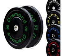 G5 HT SPORT Disco Bumper Master Diamond | Crosstraining e Pesi | Rifiniture Colorate, Foro Ø50 mm, [5-25 kg] Ideale per Allenamento Funzionale e Muscolazione | Singoli o Coppie
