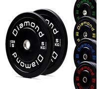 G5 HT SPORT Disco Bumper Master Diamond | Crosstraining e Pesi | Rifiniture Colorate, Foro Ø50 mm, [5-25 kg] Ideale per Allenamento Funzionale e Muscolazione | Singoli o Coppie (2 x 5 kg)