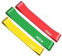 G5 HT SPORT Elastici Fitness [Singolo o Set di 3 o 5] Fasce Elastiche di Resistenza per Esercizi di Fitness, Pilates, Yoga, Riabilitazione | Set di Loop Band (KIT 3 FASCE GIALLO/VERDE/ROSSO)