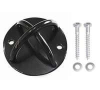 G5 HT SPORT【Gancio Da Parete E Soffitto/Anello di Ancoraggio Ø12 cm per, Sospension-Trainer, Yoga Swing 】 anelli da ginnastica Supporto Parete & Soffitto 360° in Acciaio,Portata 450 kg, Viti incluse