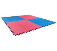 G5 HT SPORT【Pavimentazione Ad Incastro Antiscivolo In EVA 100×100×2cm】Kit 2-4-6-9-10pz Pavimento Sportivo a Puzzle Grip Home Gym,Sala Pesi,Ludico, Lavabile (ROSSO/BLU, 4 PZ (100 * 100 * 2CM))