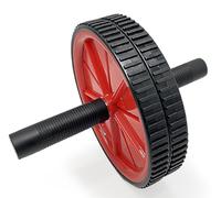 G5 HT SPORT [Ruota doppia addominali con impugnature antiscivolo] rullo addominali core trainer ab wheel allenamento casa palestra schiena spalle braccia compatta presa sicura stabile (Nero/Rosso)