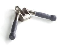 G5 HT SPORT Set Completo di Accessori per Cavi e LAT Machine - Maniglie Pulley, Corde Tricipiti, Maniglie Singole e Doppie, Barre per Potenziamento Muscolare (Barra TRICIPITI REVOLVING)