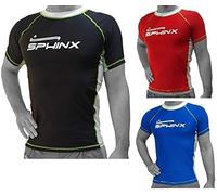 G5 HT SPORT Sphinx Rashguard Manica Corta (M, Rosso)