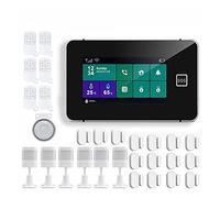 G60B di allarme sicurezza Tuya Wifi GSM Smart Home Antift Alarm Tempement Umidità Visualizza Controllo app Installazione rapida(Medium)