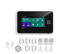 G60B di allarme sicurezza Tuya Wifi GSM Smart Home Antift Alarm Tempement Umidità Visualizza Controllo app Installazione rapida(E)