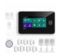 G60B di allarme sicurezza Tuya Wifi GSM Smart Home Antift Alarm Tempement Umidità Visualizza Controllo app Installazione rapida(F)