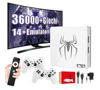 G7 Console per videogiochi retrò,36000+ giochi,40+ emulatori,TV box Android 14 e 3D-GAME con doppio sistema,4K HD,WiFi 2,4+5,8G e BT5.0,console per videogiochi portatile con controller wireless (64G)