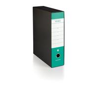 G75 Registratore con Custodia, con Meccanismo a Leva, in Formato Protocollo, 23x33cm, con Dorso da 8 cm, Verde, Conf.da (1 Pezzo)