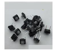 G78 20 pezzi/lotto 8x8x5,5 mm 2 pin interruttore a pulsante tattile silenzioso in silicone conduttivo