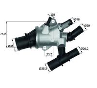 Corpo Termostato Valvola Termostatica Lancia Phedra Fiat Ulisse Ford S-MAX 2.2