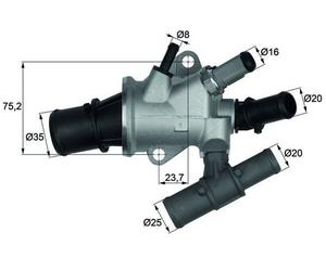 G89688 Termostato, refrigerante Mahle
