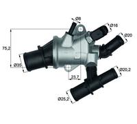 G91388 Termostato, refrigerante Mahle