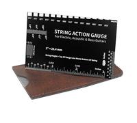 Ga Indice Di Altezza Della Corda Di Chitarra - Strumenti Di Configurazione Della Chitarra | Multifunctional String Action Setup Gauge Per Viaggi Acustici Elettrici All'aperto A Casa