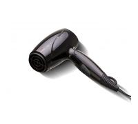 Gama Italy Professional Phon Eolic Mini, Asciugacapelli da viaggio, manico pieghevole, nero