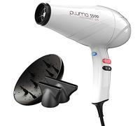 GA.MA Italy Professional, Asciugacapelli Pluma 5500 Endurance Ion, Phon Professionale con Motore AC Italiano da 2400 W, Tecnologia Ion Plus per Capelli Brillanti e Senza Crespo, Color Bianco