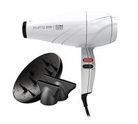 GA.MA Italy Professional, Asciugacapelli Pluma 5500 Oxy-Active, Phon Professionale con Motore AC Italiano da 2400 W, Tecnologie System C e Oxy-Active per Capelli Brillanti e Senza Crespo, Bianco