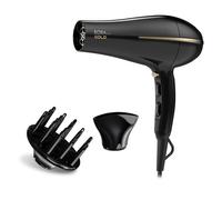 GA.MA Phon Bora Ion Gold: Griglia rivestita in olio d'argan, capelli idratati e morbidi, 2200 W, Motore Dc Ultraleggero, 6 combinazioni di temperatura e Ga.ma