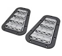 GA1974 KIT GRIGLIE PARAFANGO SUPERIORE DEFENDER MODELLO XS NERO CON FINITURE GRI