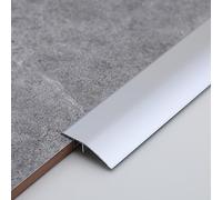 Gaahing Striscia di soglia di transizione del pavimento in alluminio, colma il divario di altezza tra 0,5 e 1,2 cm pollici per porta, soglia, transizione tra piastrelle e assi in laminato (0,9 m x 43