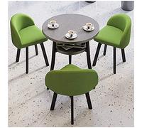 GAAHRQQQ 1 tavolo e 3 sedie 60 cm/70 cm/80 cm, tavolo a doppio strato, balcone, camera da letto, casa, ristorante, hotel, ospedale (colore: grigio Dimensioni: 60 cm) (verde 60 cm)