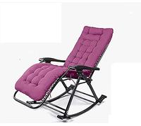 GAAHRQQQ Cajolg Zero Sedia a dondolo da spiaggia sdraio pieghevole sedia reclinabile per interni ed esterni spiaggia giardino tempo libero G (colore: B) (G)