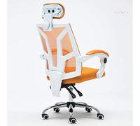 GAAHRQQQ Sedia da scrivania sedia da computer sedia da ufficio per personale in rete sedia ergonomica sedia girevole sedia girevole sedile sedia capo (colore: nero e grigio) (bianco e arancione)