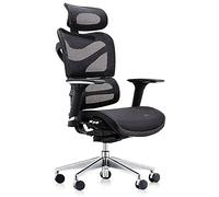 GAAHRQQQ Sedia da ufficio con schienale regolabile in rete, reclinabile, ergonomica, zero