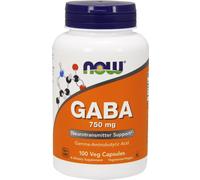 Now Foods GABA 750mg (100 Capsule veg)
