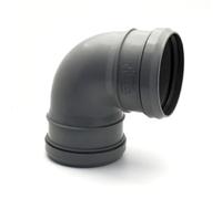 GABBAPLAST Curva Doppio innesto 90° x 50mm per Tubi di Scarico, Multicolore, Standard