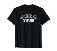 Gabber 1998 Rave Musicale Hardcore Speedcore Maglietta