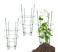 Gabbia a forma di torre di, struttura di supporto per verdure, 3 pezzi, in metallo, con inserti impilabili, supporto per fiori durable, per vasi, frutta, viti, piante da giardino decorative