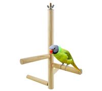 Gabbia Accessori IN Legno Trespolo Bastone Stand for Pappagalli E Piccioncini