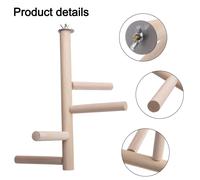 Gabbia Accessori IN Legno Trespolo Bastone Stand for Pappagalli E Uccelli Amore