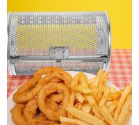 Gabbia Arrosto Cestello Per Griglia in Acciaio Inox Teglia Arrosti