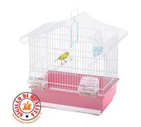 Gabbia AVA per Canarini e Piccoli Esotici - Bianco/Rosa