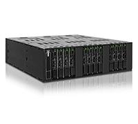 Gabbia backplane ICY DOCK ToughArmor MB872MP-B, rack mobile, scatola rack completamente in metallo per 12 SSD SATA M.2 in alloggiamento da 5,25" con 2 connettori Oculink (SFF-8612)