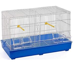 GABBIA COVA 3 PER UCCELLI CANARINI PAPPAGALLI IN METALLO 58x32x37 ALLEVAMENTO