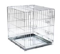 Gabbia da interno per cani Double Door - L 89 x P 60 x H 66 cm