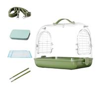 Gabbia da viaggio per portatori di uccelli, portaerei per uccelli, Gabbia tascabile trasparente portatile, Accessori da viaggio rimovibili, borsa per il trasporto di uccelli traspirante per conure a
