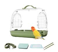 Gabbia Da Viaggio Portatori Di, Portaerei Per - Portatile Clear Bird Carrier Backpack - Borsa Per Il Trasporto Per Traspirante Rimovibile, Da Viaggio Cocachiel Per