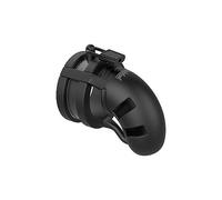 Gabbia di castità Model 18 - Sil Cage Ballsplitter - Black