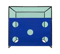 Gabbia di pratica di guida del golf 3m con rete ad alto impatto foglio con 5 fori per il bersaglio per l'allenamento all'aperto Freestanding telaio in acciaio Target erba artificiale Mat & 6 cm Tee