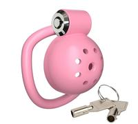 Gabbia di sicurezza in resina da uomo Gabbia invisibile, naturalmente leggera (ITA38) (Rosa)