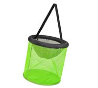 Gabbia di stoccaggio in nylon per pesci, per Keep Minnows Live, secchio portatile galleggiante, cestino da pesca, pieghevole, rotondo