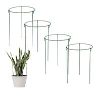 Gabbia di supporto per peonie, robusto anello per piante in metallo, cresce attraverso il supporto per fiori, set di stabilizzatori da giardino durevole, progettato per rose, orchidee, ortensie, dalie