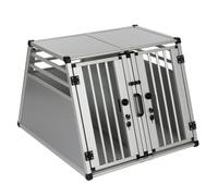 Gabbia doppia per cani AluRide - Tg. L: L 80 x P 92 x H 65 cm