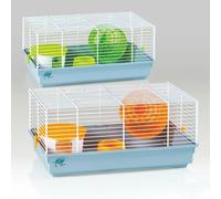 Gabbia estesa per Criceto completa di tutti gli accessori: ruota-secchio-tana