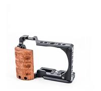 Gabbia for fotocamera con manico in legno, piastra Arca-Swiss e slitta a contatto freddo compatibile con Sony ZV-E10, supporto di estensione for microfono(ZV-E10-Cage)